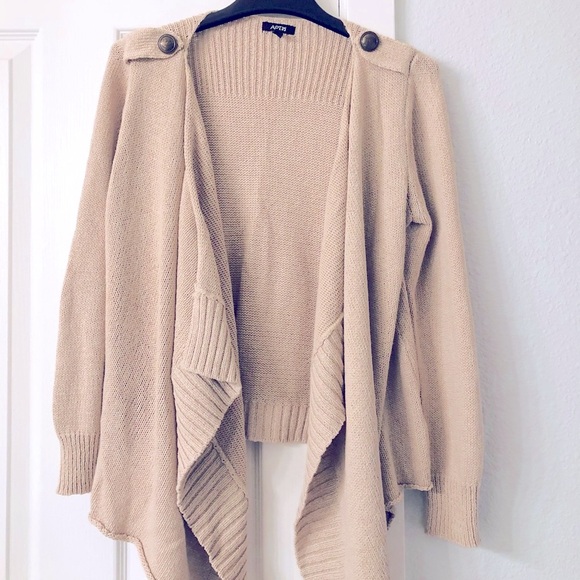A.P.T. 9 Open Front Draped Cardigan.
Sz large. - Picture 1 of 7